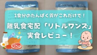 【体験談】離乳食宅配「リトルワンズ」実食レビュー｜１食分のたんぱく質がこれだけで！